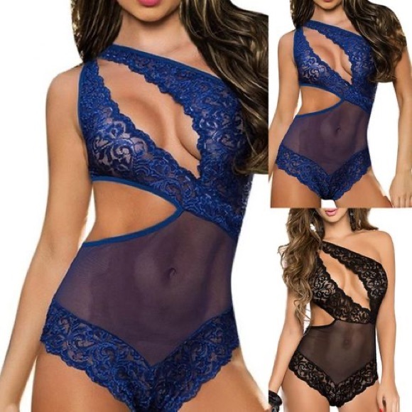 Other - NEW! Sexy one shoulder lace bodysuit ALL SIZES!